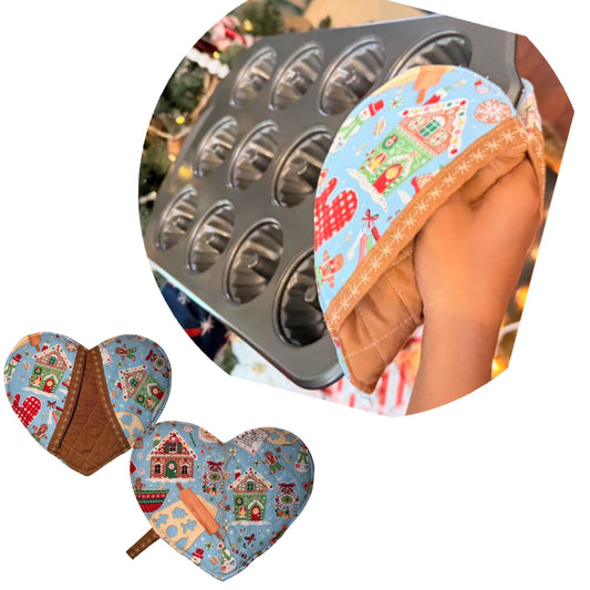 Sweet Heart Oven Mitt