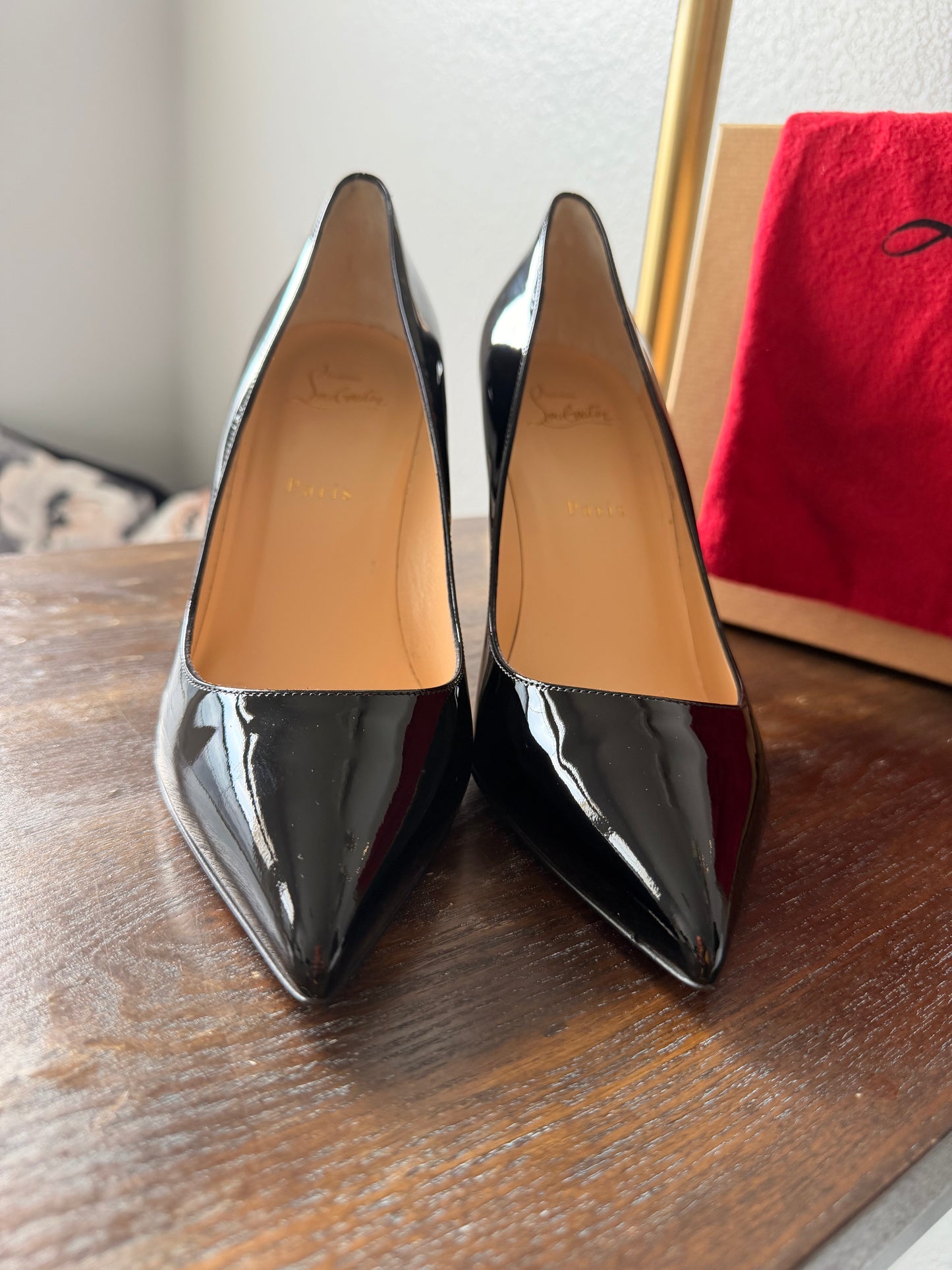 Christian Louboutin Pigalle Follies 85 – Black Patent (Brand New)
