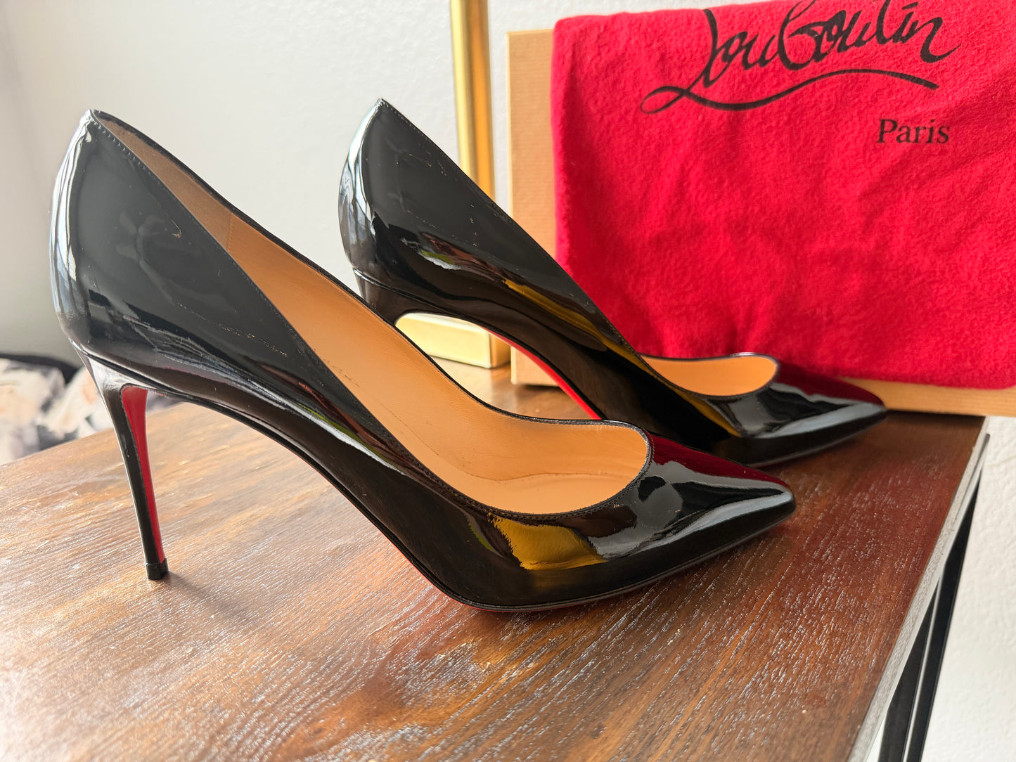 Christian Louboutin Pigalle Follies 85 – Black Patent (Brand New)
