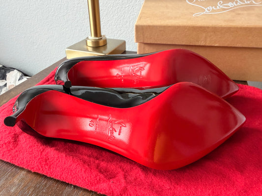 Christian Louboutin Pigalle Follies 85 – Black Patent (Brand New)