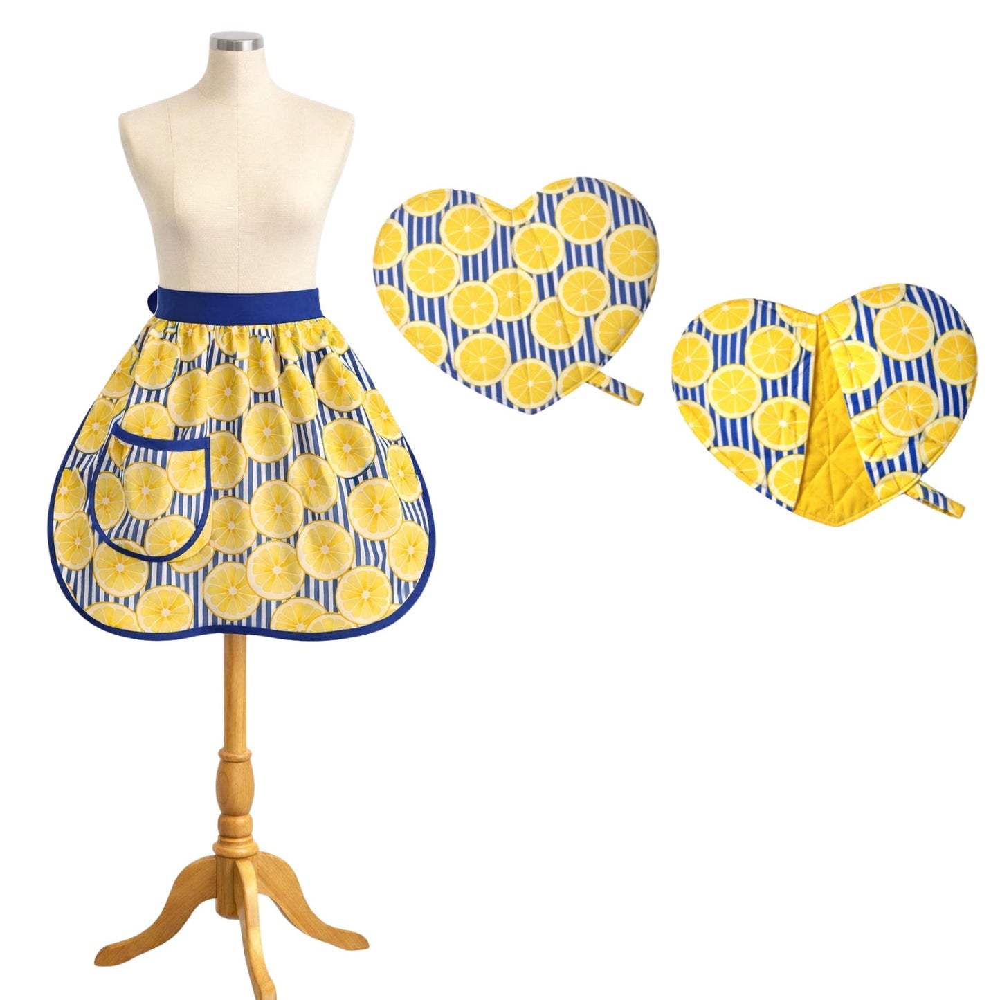 Coordinated Kitchen Set - Apron, Oven Mitt & Bowl Cozy